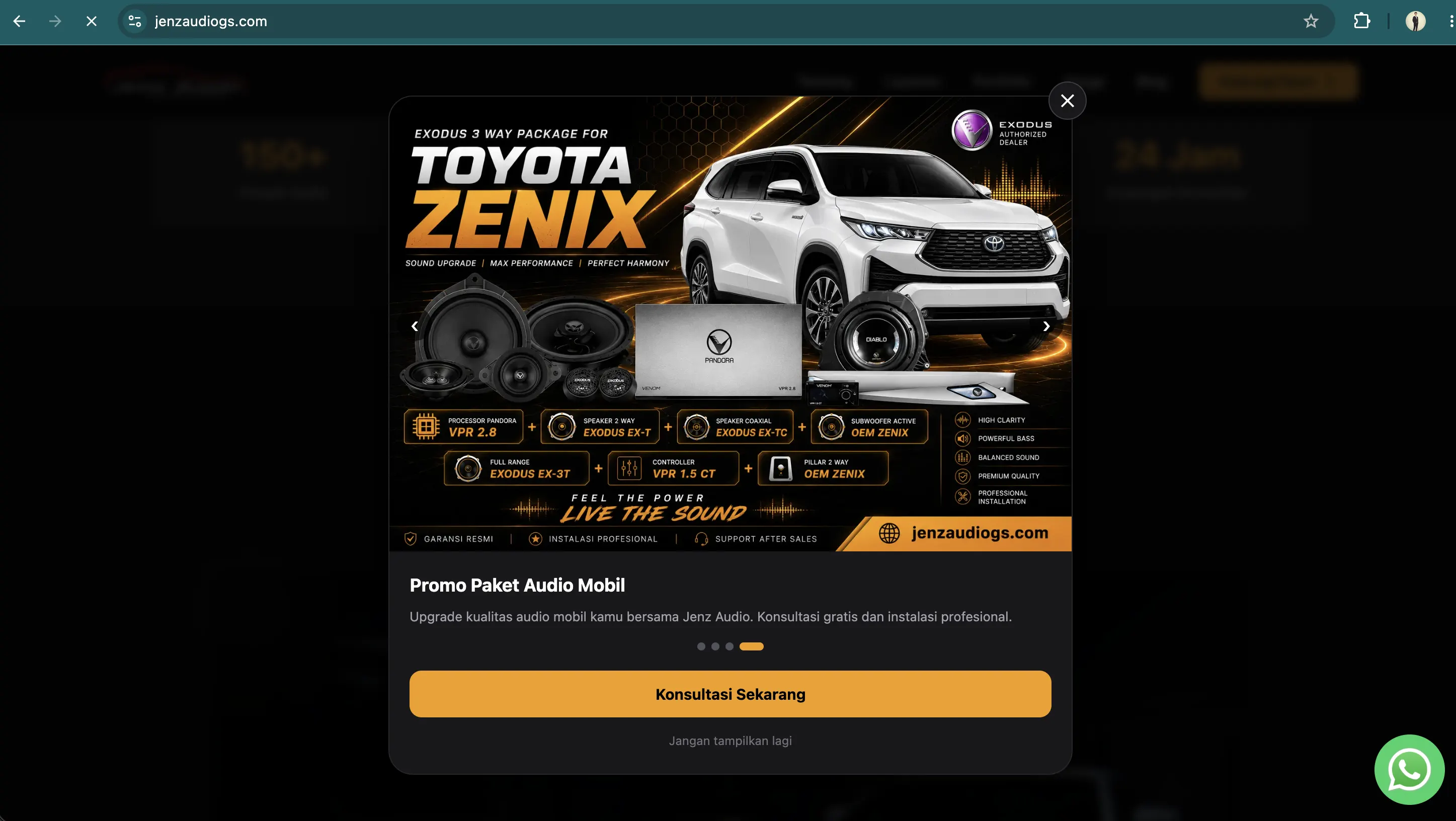 Screenshot Jenz Audio